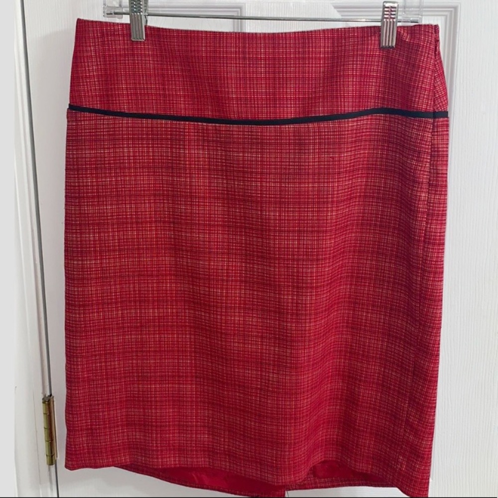 The Limited black and red pencil skirt